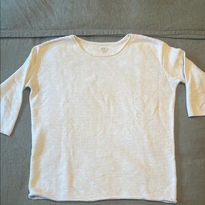 Wilfred Stripe Texture Cream Sweater.